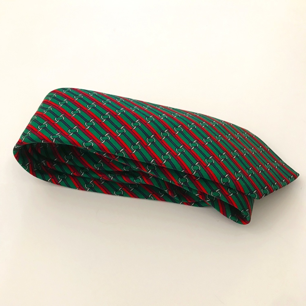 Vintage HERMÈS 100% Silk Tie - In EXCELLENT condition - Rare Pattern